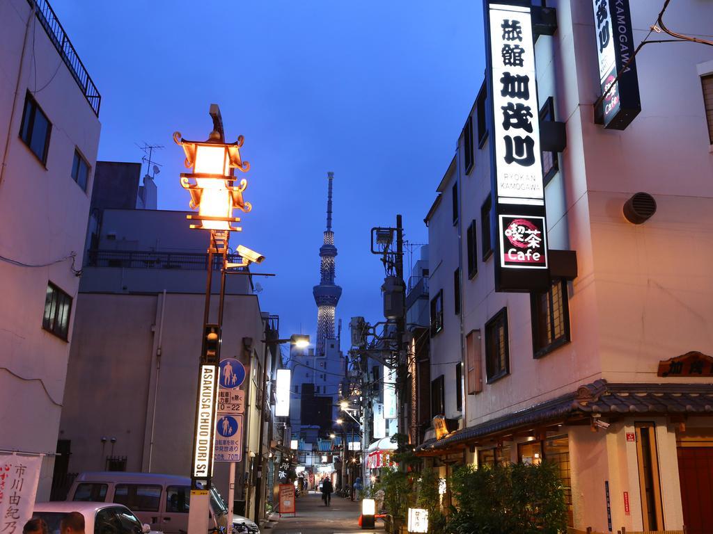 Ryokan Kamogawa Asakusa Tokyo Eksteriør billede